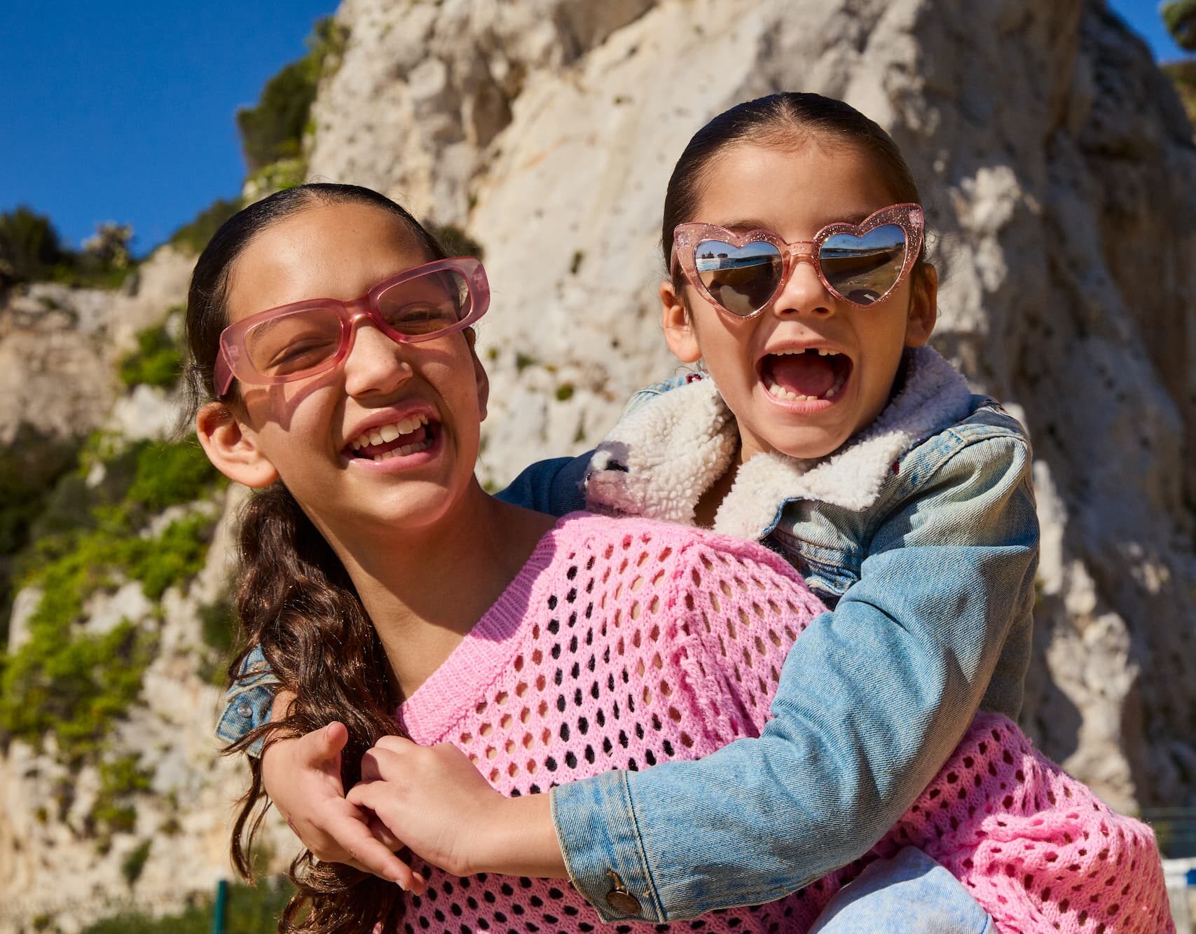 kids laughing outdoors